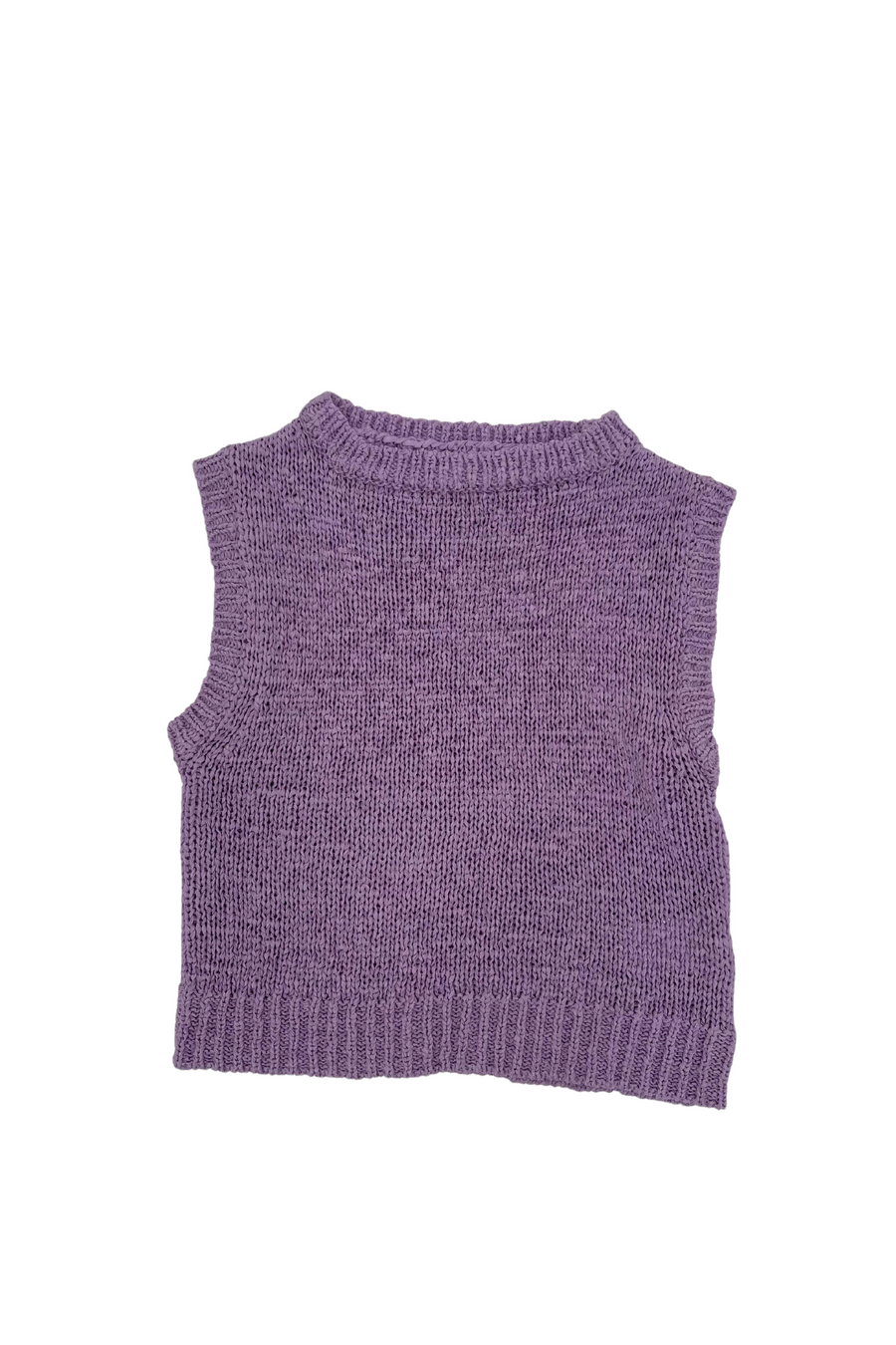 Knit Mini Vest - Lilac
