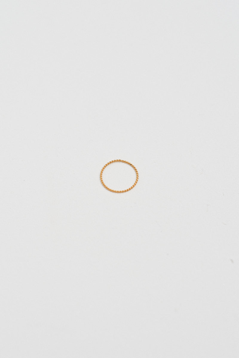 Rope Ring - 14K Gold Plated