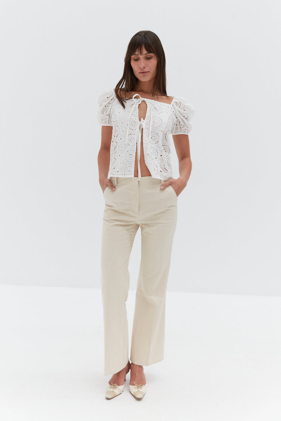 Rio Linen Trousers - Ivory