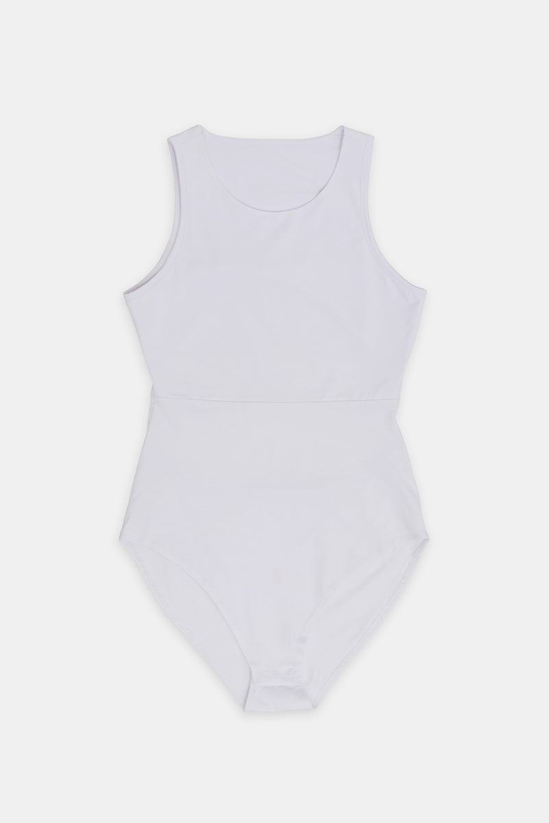Sade Sleeveless Bodysuit - White